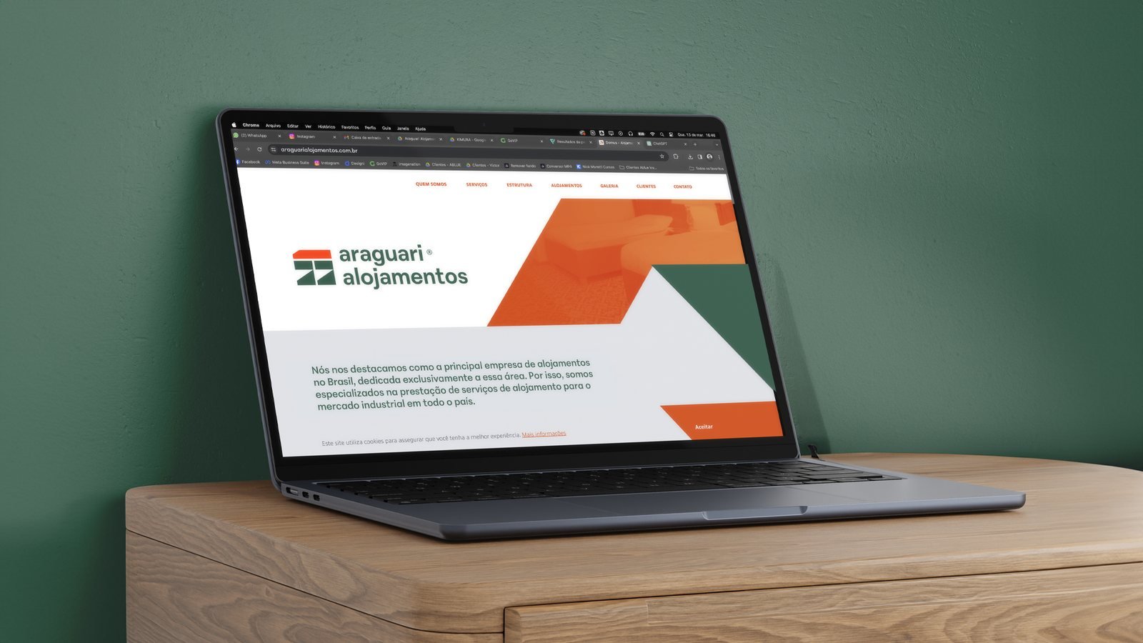 Araguari Alojamentos, peça do projeto